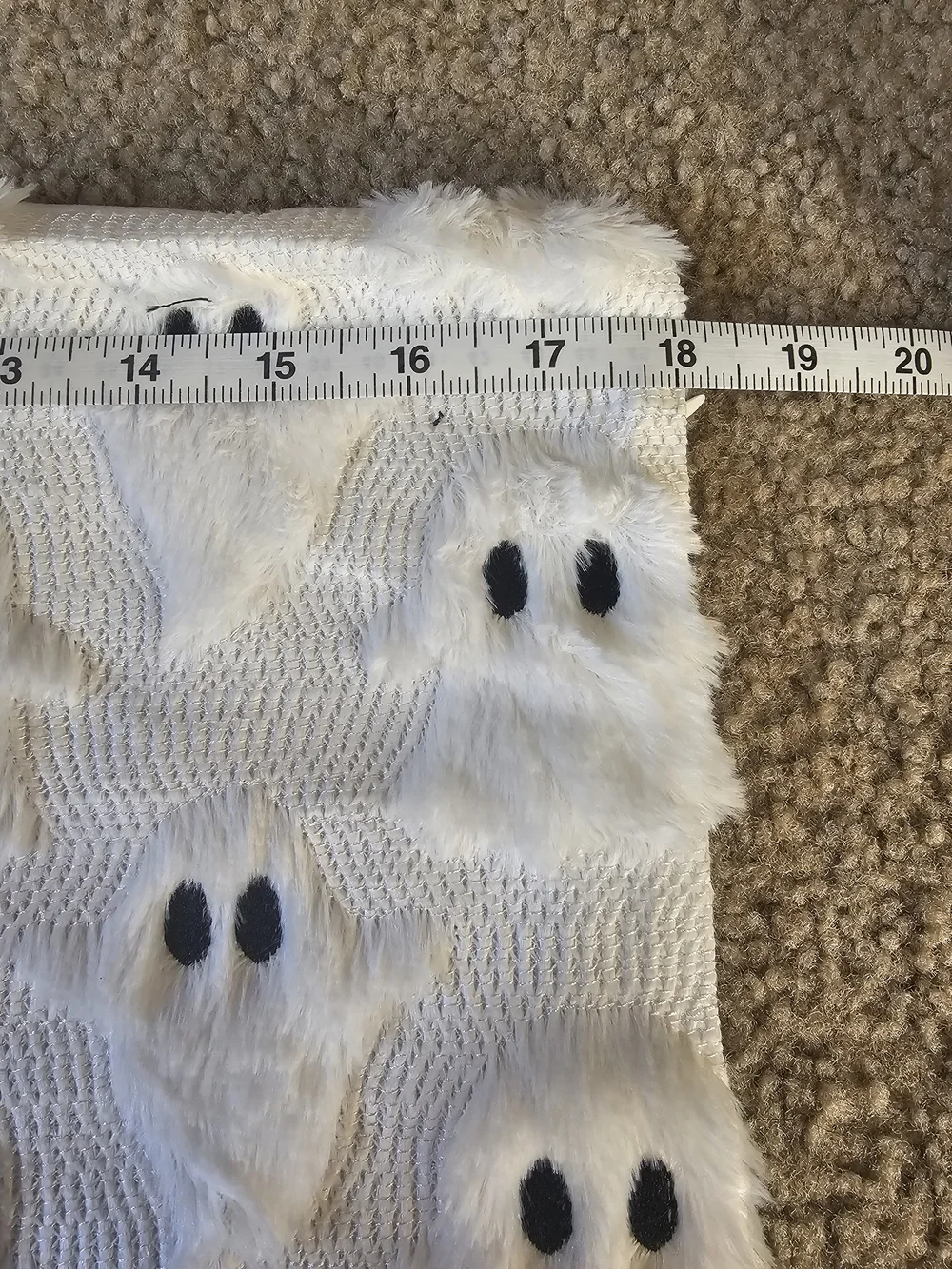 Plush Ghost Pattern Throw Pillowcase